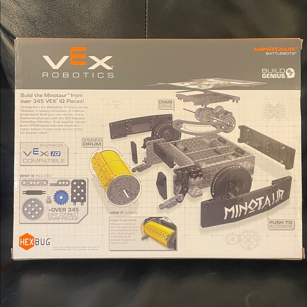 VEX Robotics BattleBots Minotaur Building Set - Black and Yellow - Picture 2 of 6